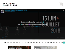 Tablet Screenshot of festivaldemarseille.com